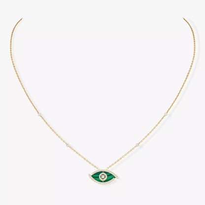 [Leaves]LUCKY EYE DIAMOND NECKLACE
