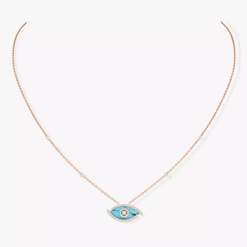 [Leaves]LUCKY EYE DIAMOND NECKLACE