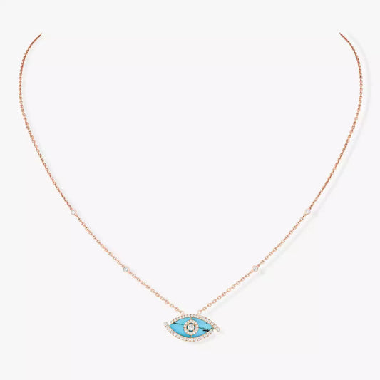 [Leaves]LUCKY EYE DIAMOND NECKLACE