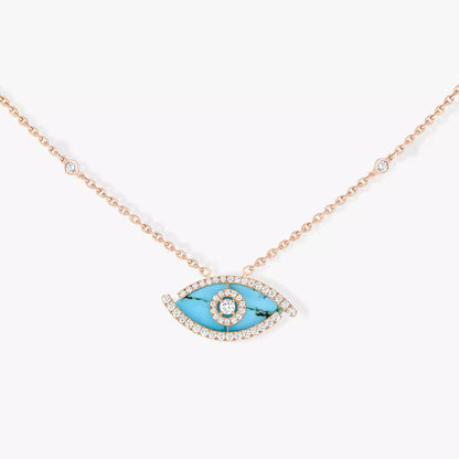 [Leaves]LUCKY EYE DIAMOND NECKLACE