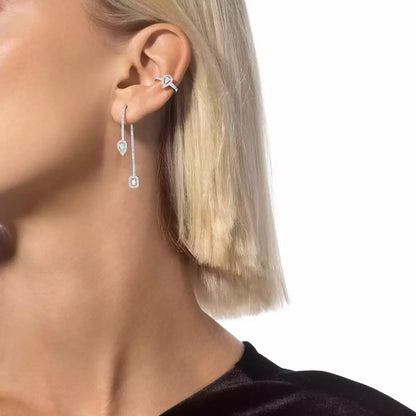 [Leaves]MY TWIN DIAMOND DROP EARRINGS