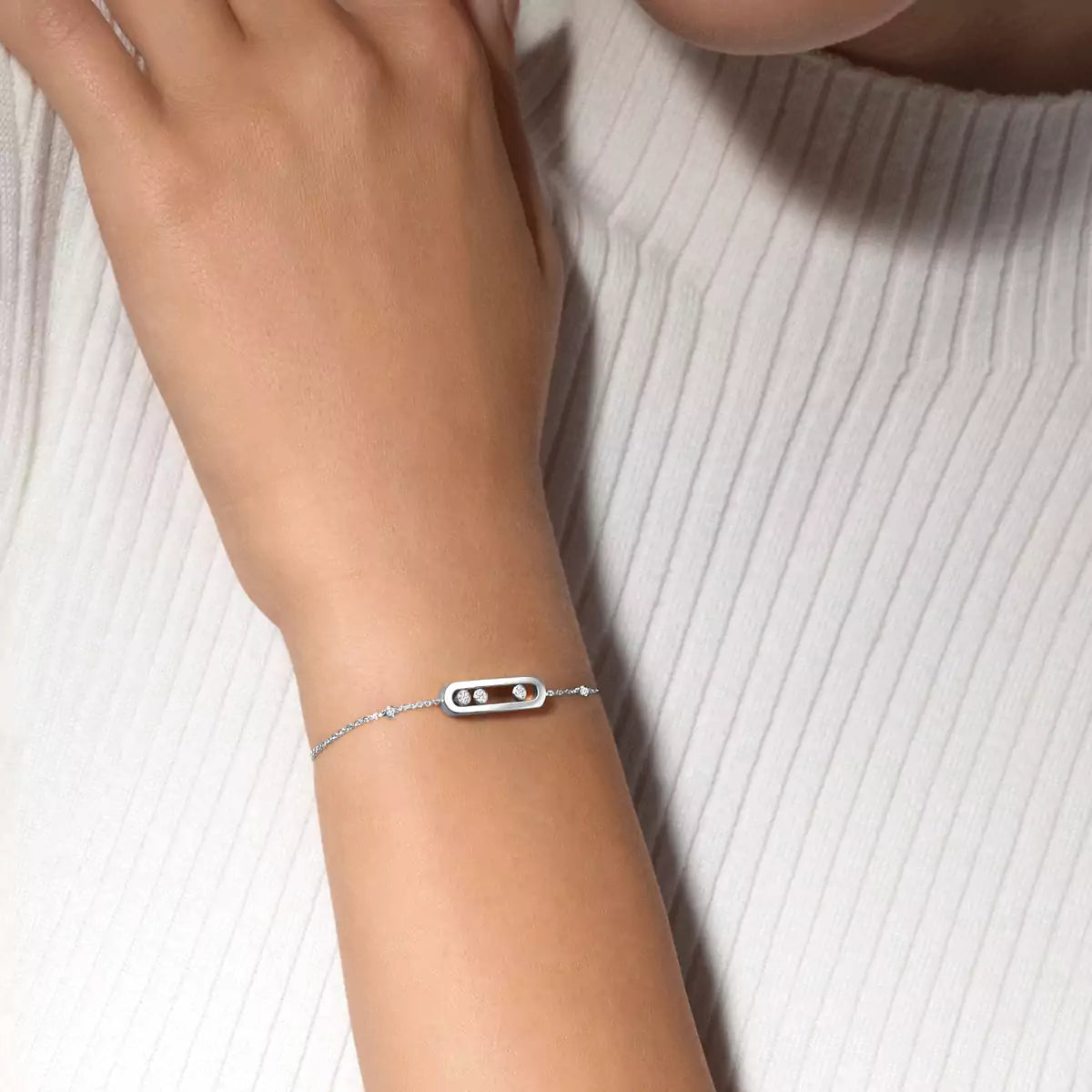 [Leaves]BABY MOVE DIAMOND BRACELET