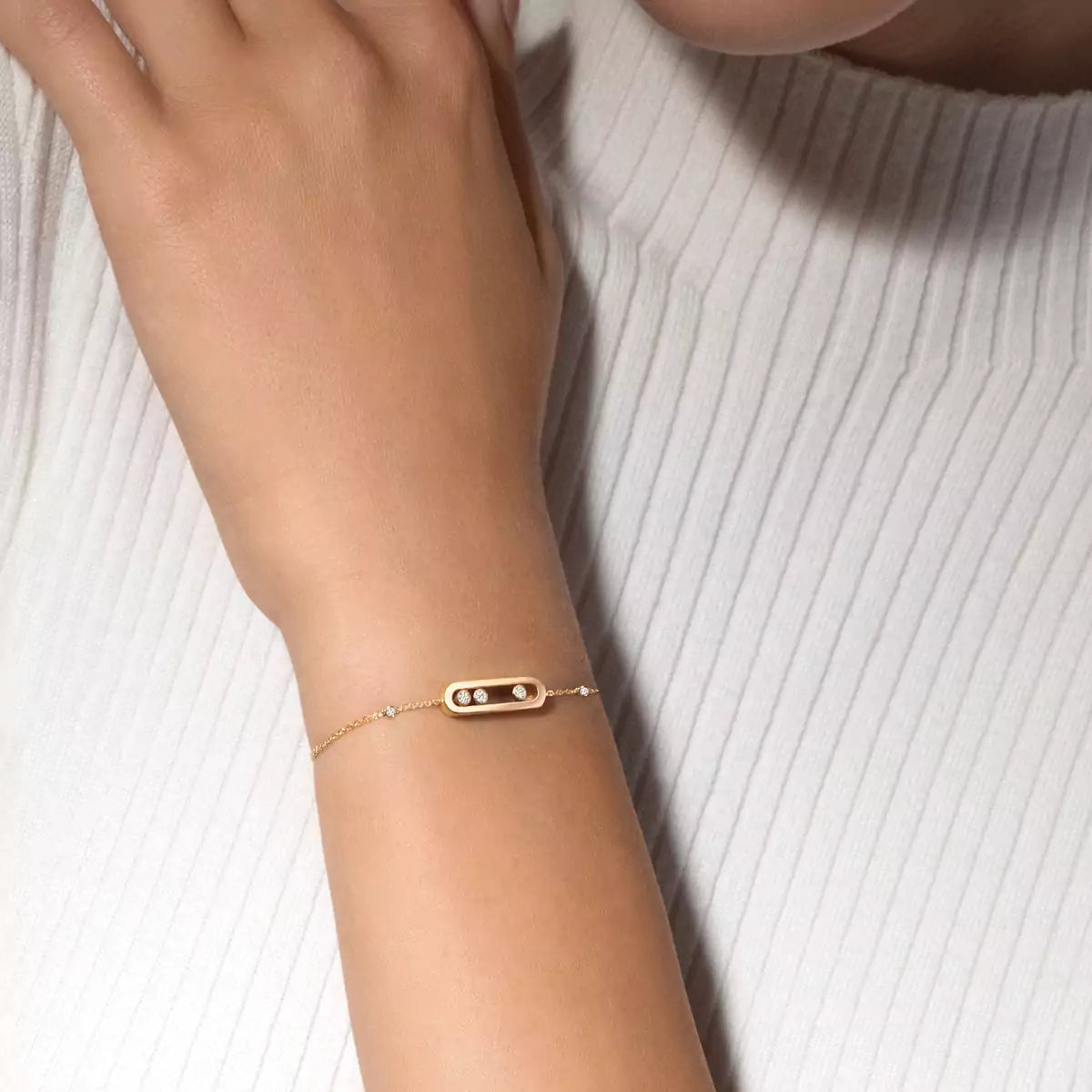 [Leaves]BABY MOVE DIAMOND BRACELET
