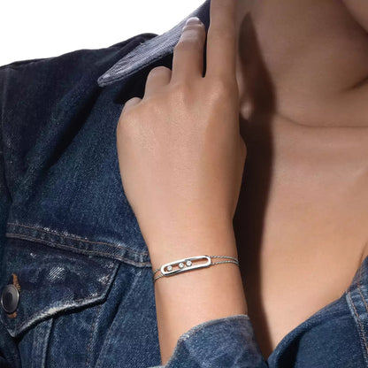 [Leaves]MOVE CLASSIQUE DIAMOND BRACELET