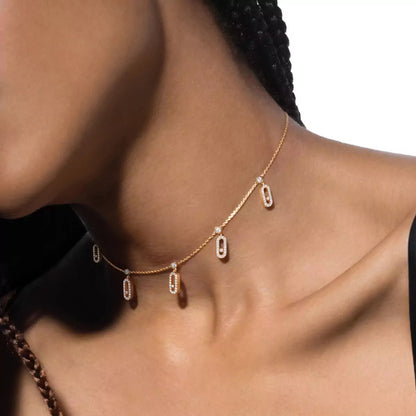 [Leaves]MOVE UNO 5-PENDANT NECKLACE