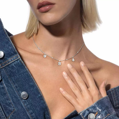 [Leaves]TRIFECTA CHARM NECKLACE