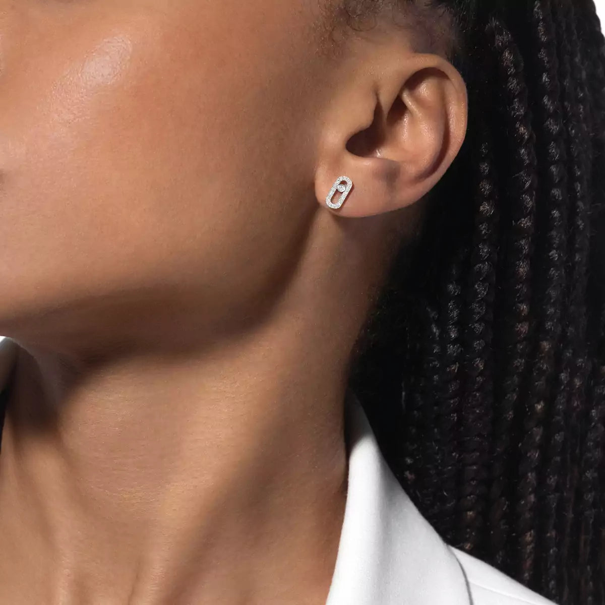 [Leaves]MOVE UNO DIAMOND EARRINGS