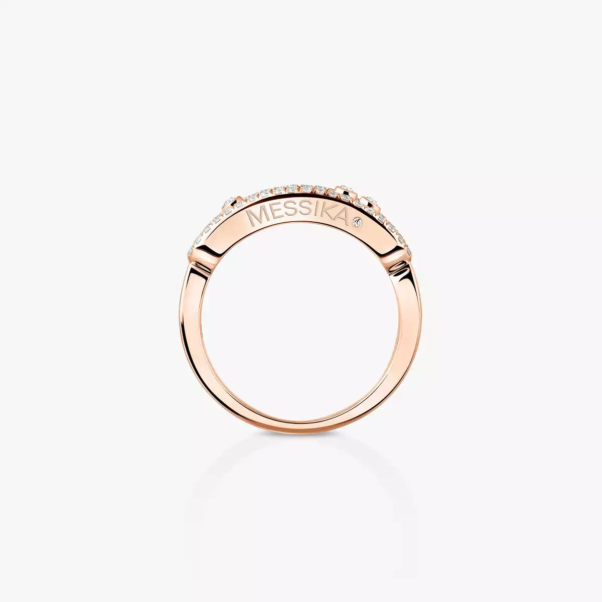 [Leaves] Baby Move Diamond Pave Ring