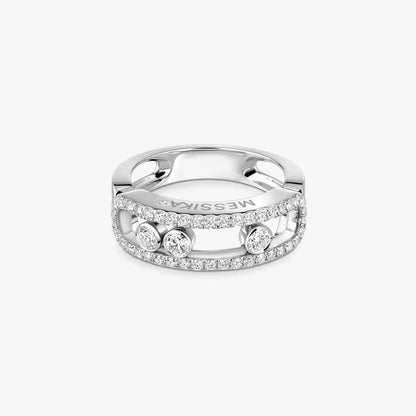 [Leaves] Move Gold Diamond Pave_ Ring