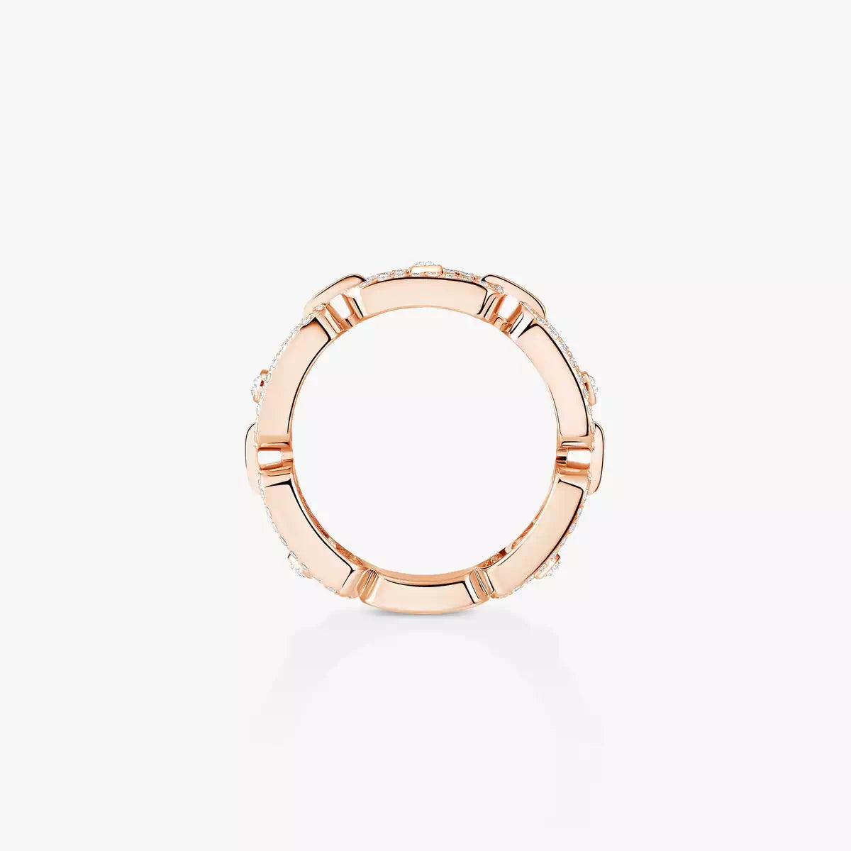 [Leaves]MOVE LINK PAVÉ DIAMOND RING