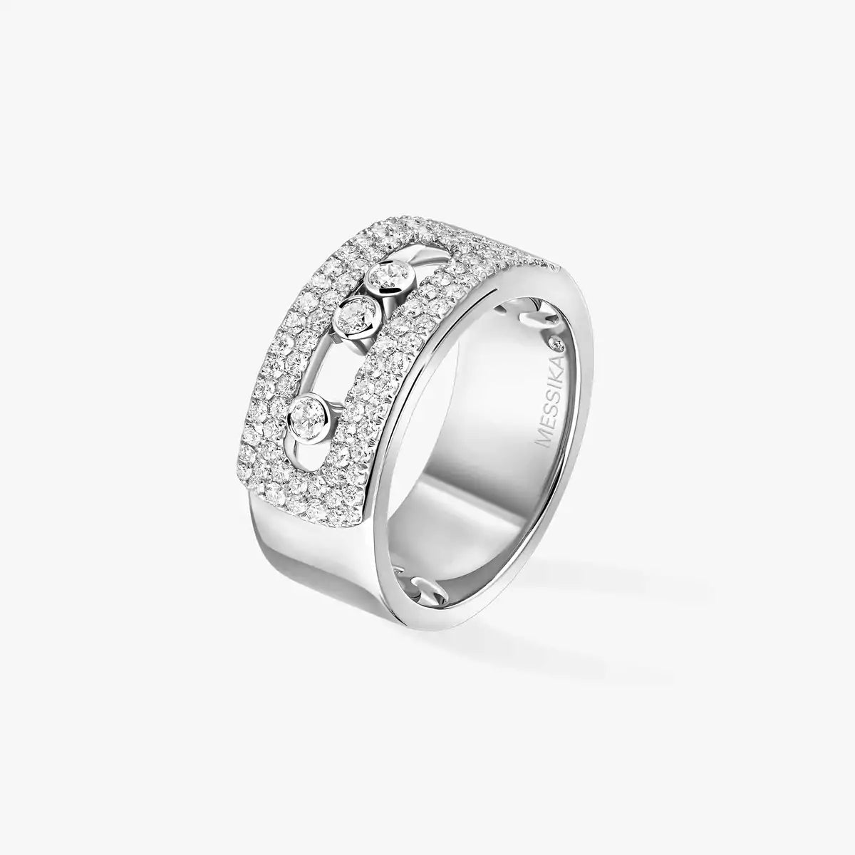 [Leaves]MOVE NOA PAVÉ DIAMOND INTERLOCKING RING