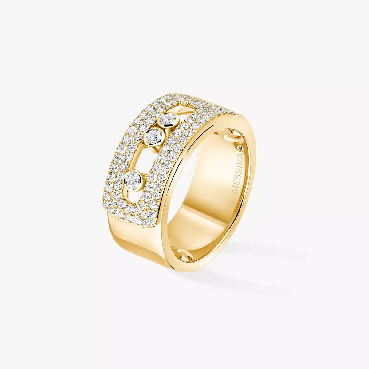 [Leaves]MOVE NOA PAVÉ DIAMOND INTERLOCKING RING
