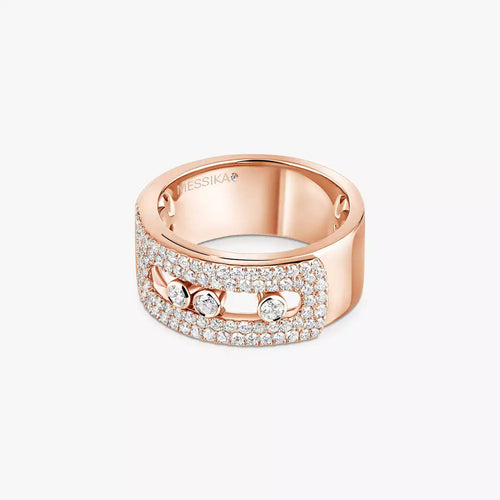[Leaves]MOVE NOA PAVÉ DIAMOND INTERLOCKING RING
