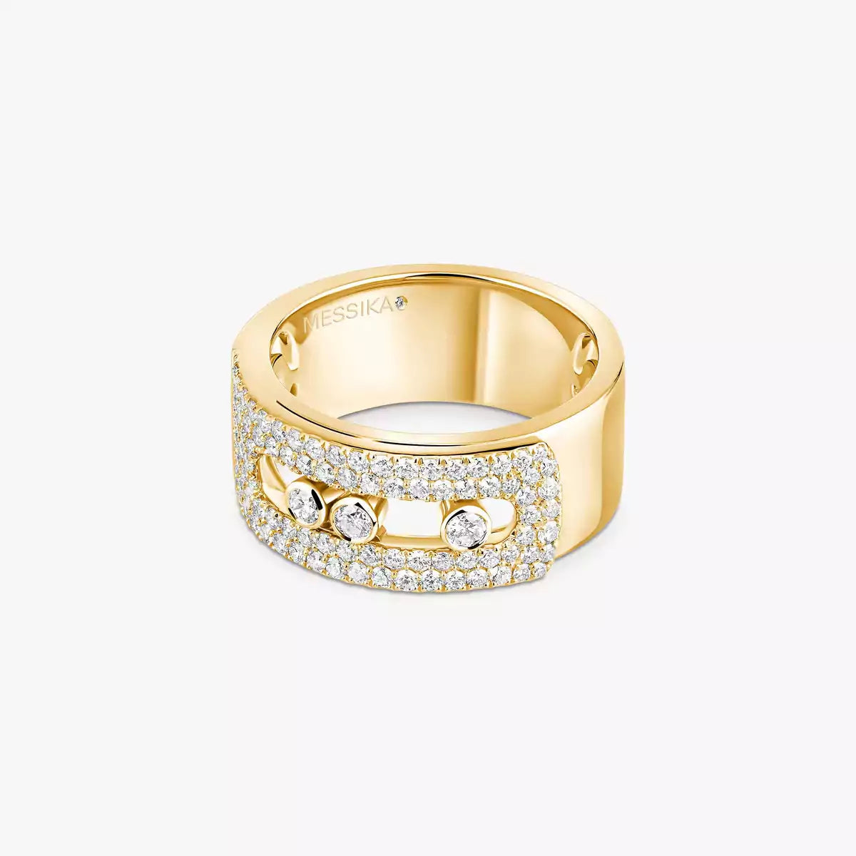 [Leaves]MOVE NOA PAVÉ DIAMOND INTERLOCKING RING