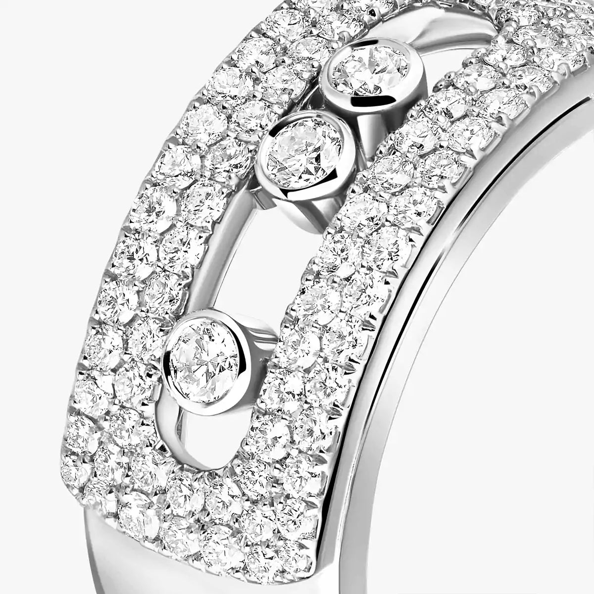 [Leaves]MOVE NOA PAVÉ DIAMOND INTERLOCKING RING
