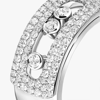 [Leaves]MOVE NOA PAVÉ DIAMOND INTERLOCKING RING