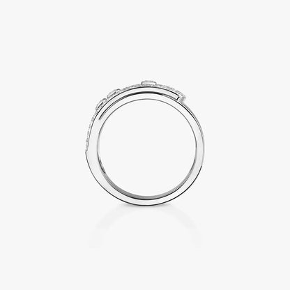 [Leaves]MOVE NOA PAVÉ DIAMOND INTERLOCKING RING
