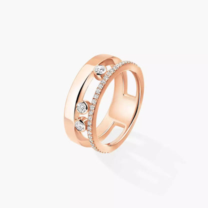 [Leaves]MOVE NOA PAVÉ DIAMOND INTERLOCKING RING
