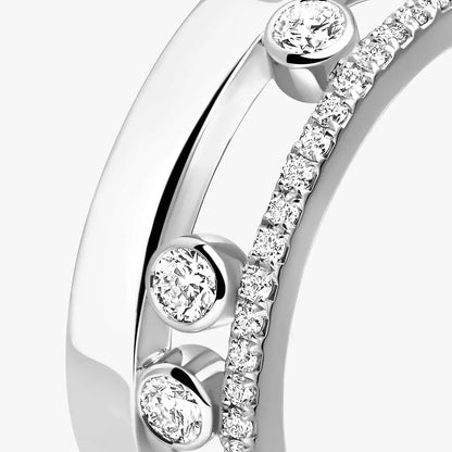 [Leaves]MOVE NOA PAVÉ DIAMOND INTERLOCKING RING
