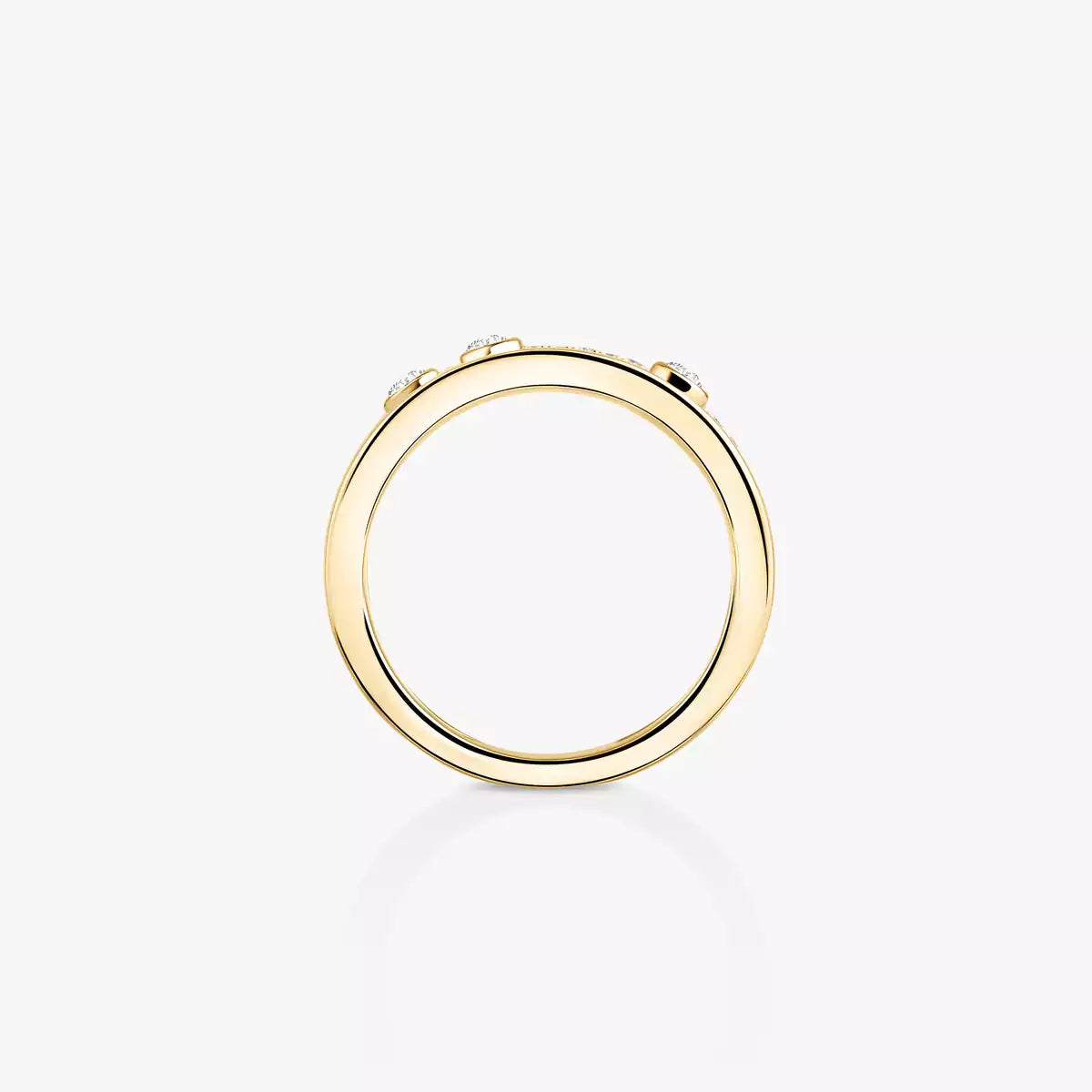 [Leaves]MOVE NOA PAVÉ DIAMOND INTERLOCKING RING