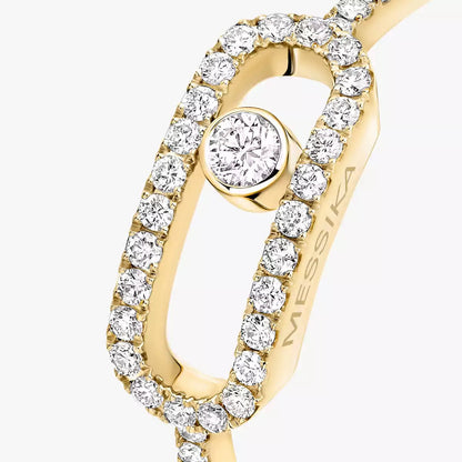 [Leaves]MOVE UNO FULL PAVÉ DIAMOND RING