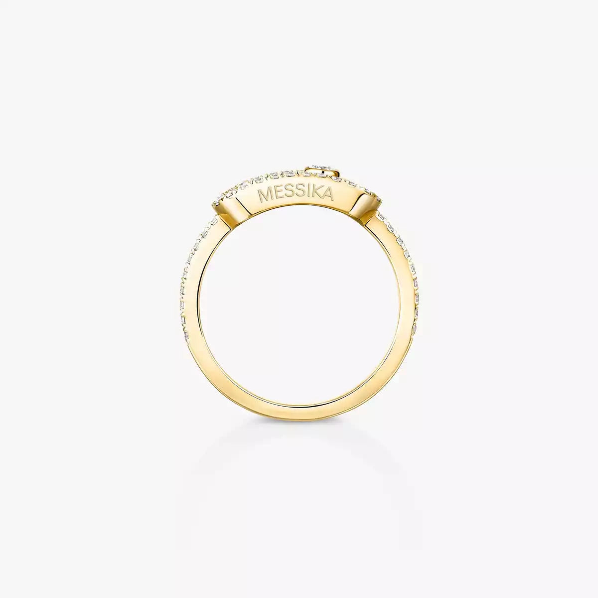 [Leaves]MOVE UNO FULL PAVÉ DIAMOND RING