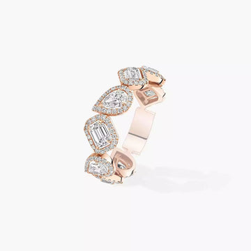 [Leaves]Diamond Wedding Ring My Twin