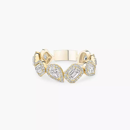 [Leaves]MY TWIN DIAMOND WEDDING RING