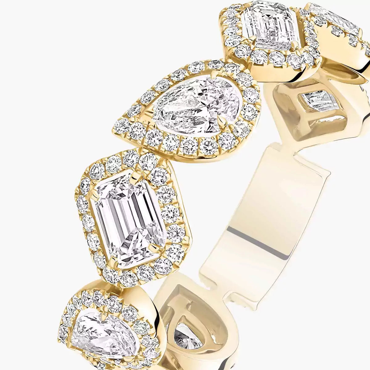 [Leaves]MY TWIN DIAMOND WEDDING RING
