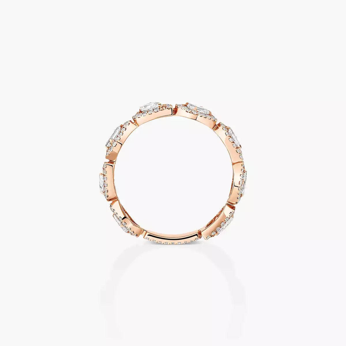 [Leaves]Diamond Wedding Ring My Twin