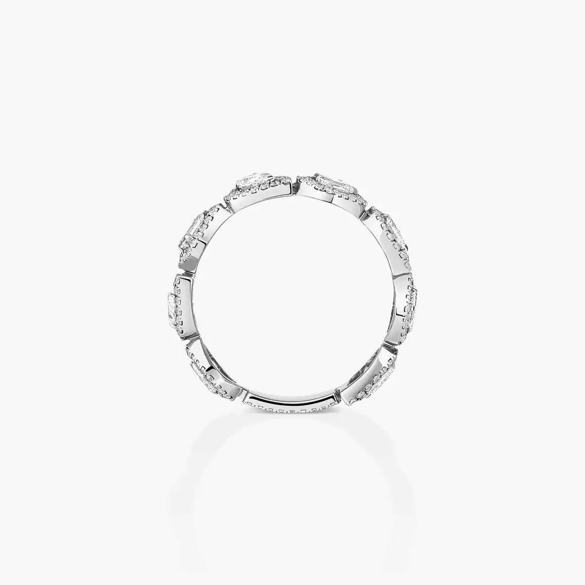 [Leaves]Diamond Wedding Ring My Twin