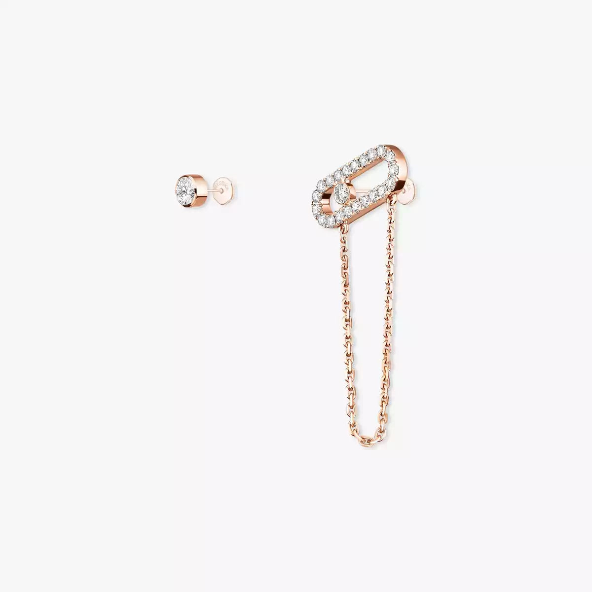 [Leaves]MOVE UNO ALL DIAMOND STUD EARRINGS