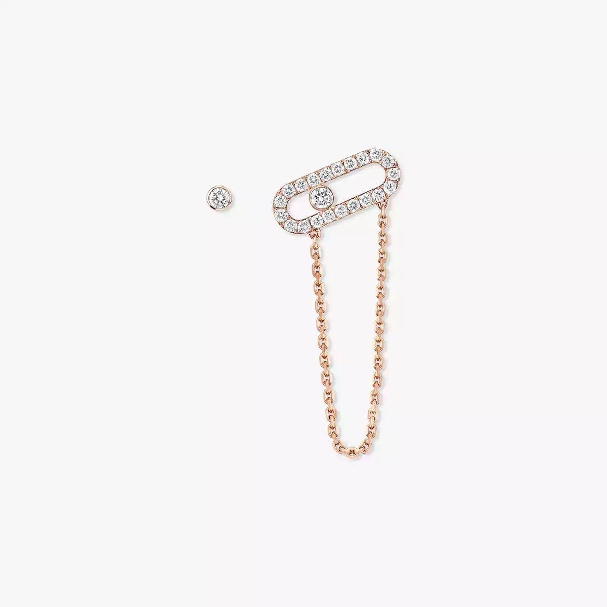 [Leaves]MOVE UNO ALL DIAMOND STUD EARRINGS
