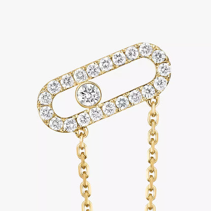 [Leaves]MOVE UNO ALL DIAMOND STUD EARRINGS