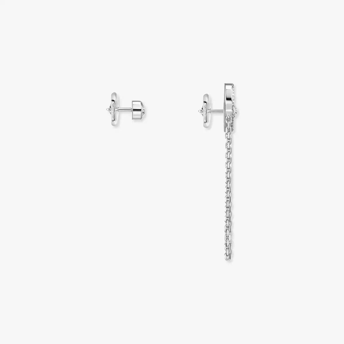 [Leaves]MOVE UNO ALL DIAMOND STUD EARRINGS