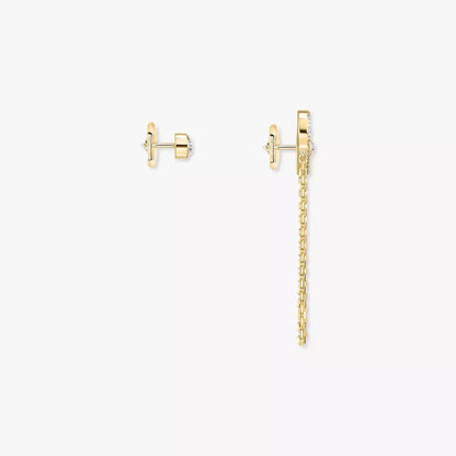 [Leaves]MOVE UNO ALL DIAMOND STUD EARRINGS