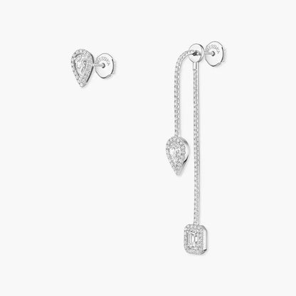 [Leaves]MY TWIN DIAMOND DROP EARRINGS