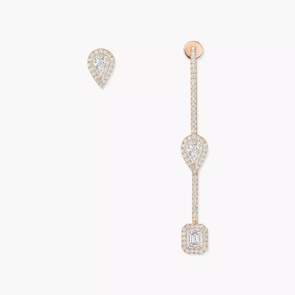 [Leaves]MY TWIN DIAMOND DROP EARRINGS