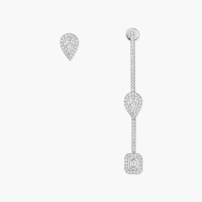 [Leaves]MY TWIN DIAMOND DROP EARRINGS
