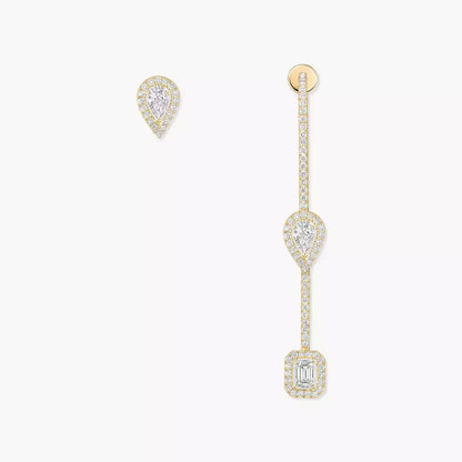 [Leaves]MY TWIN DIAMOND DROP EARRINGS
