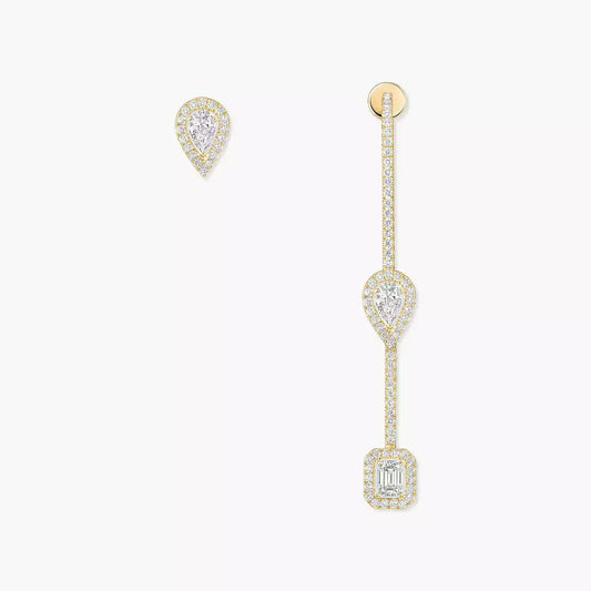 [Leaves]MY TWIN DIAMOND DROP EARRINGS