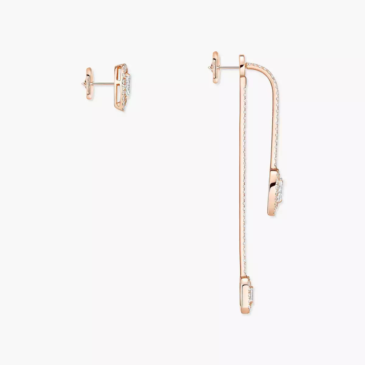 [Leaves]MY TWIN DIAMOND DROP EARRINGS