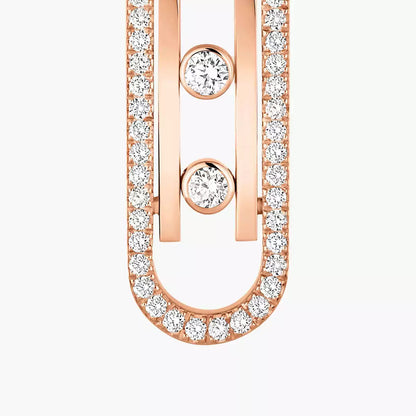 [Leaves]MOVE KINETIC DIAMOND PENDANT EARRINGS