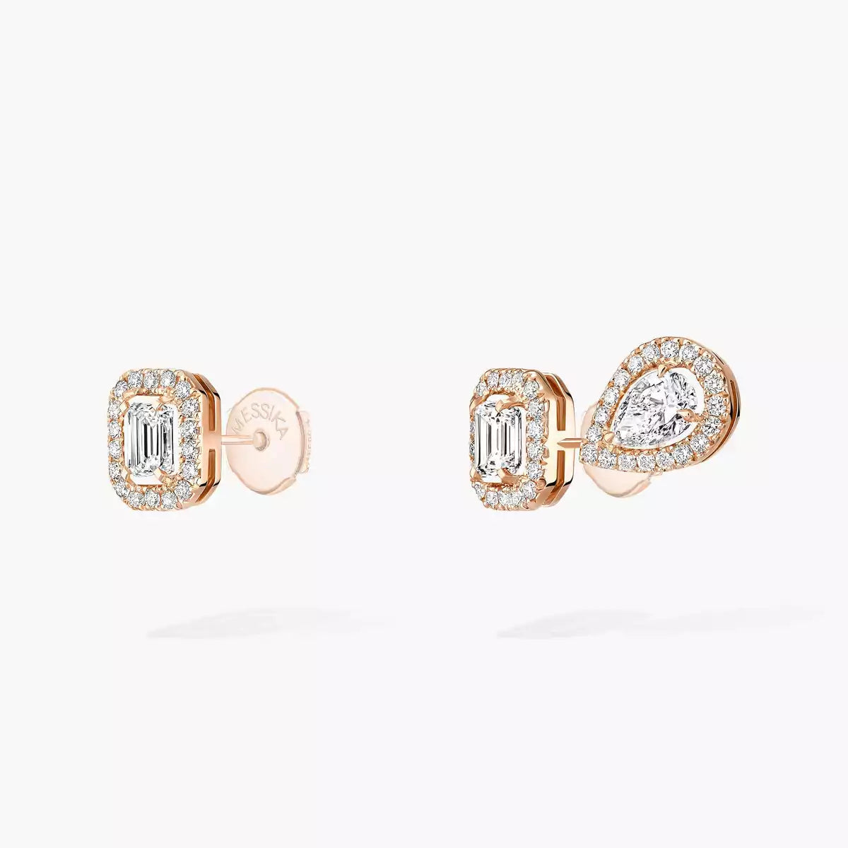 [Leaves]MY TWIN 1+2 DIAMOND EARRINGS
