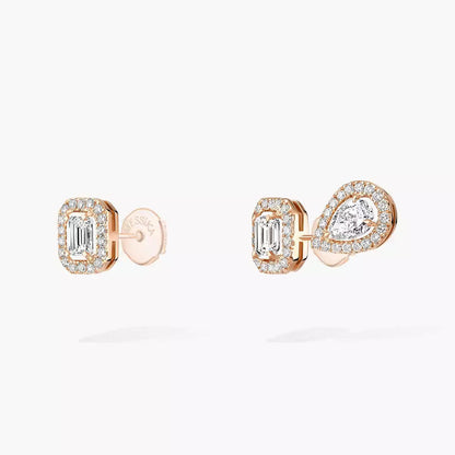 [Leaves]MY TWIN 1+2 DIAMOND EARRINGS