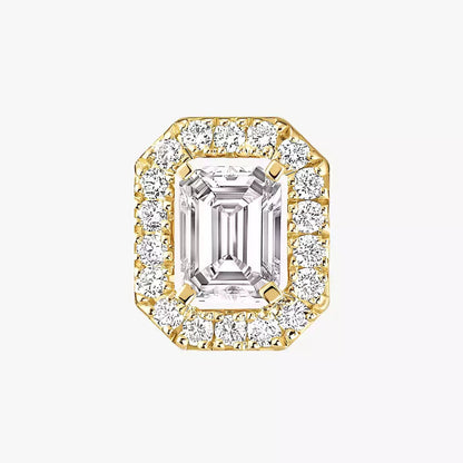 [Leaves]MY TWIN 1+2 DIAMOND EARRINGS
