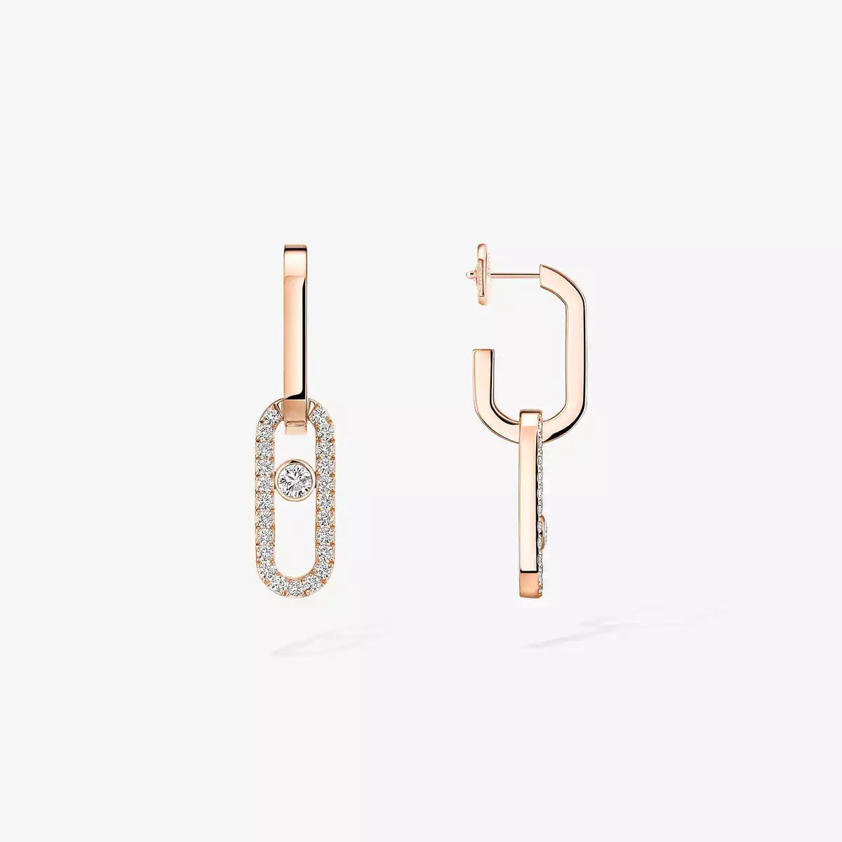 [Leaves]MOVE LINK KINETIC DIAMOND EARRINGS