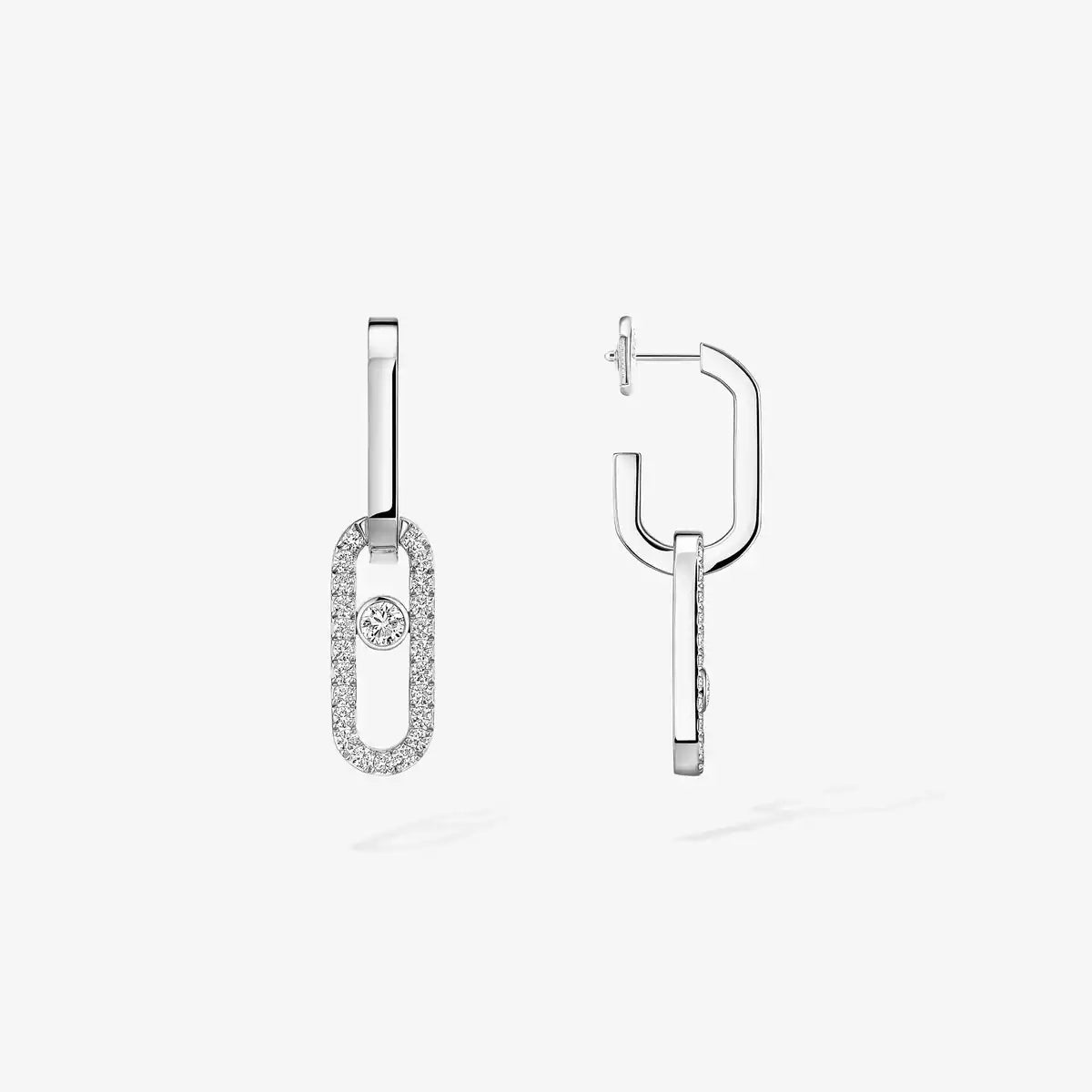 [Leaves]MOVE LINK KINETIC DIAMOND EARRINGS