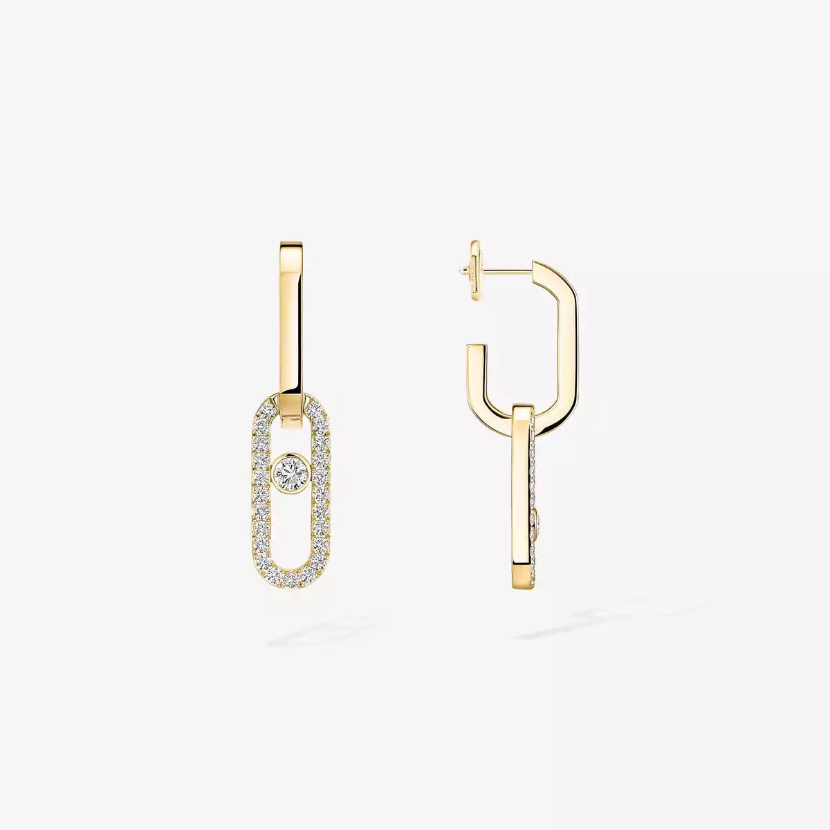 [Leaves]MOVE LINK KINETIC DIAMOND EARRINGS