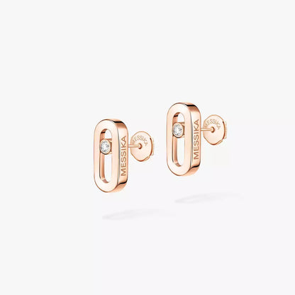 [Leaves]MOVE UNO DIAMOND STUD EARRINGS